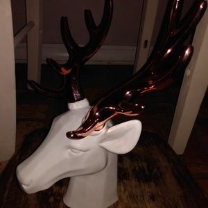 Deer head and antlers decor